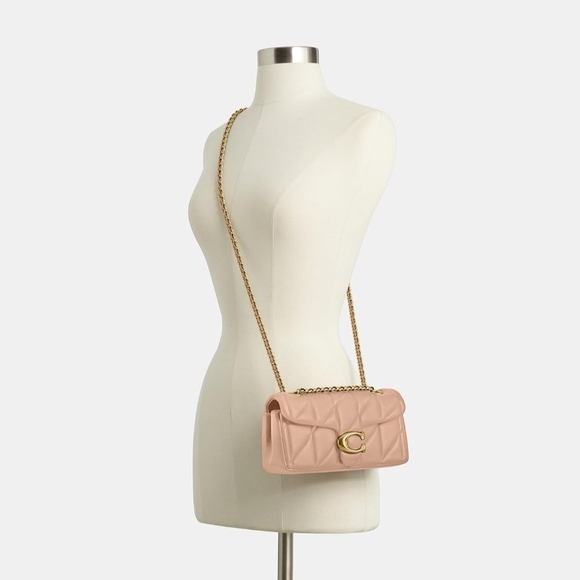 Coach Cream Tabby 20  Quilted Shoulder Bag with Gold Chain - Picture 5 of 6